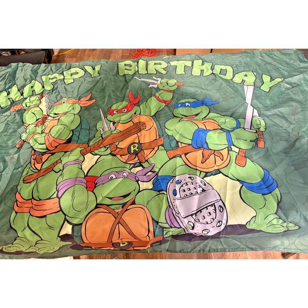 TMNT Teenage Mutant Ninja Turtles Large Birthday Banner Sign Decoration Party